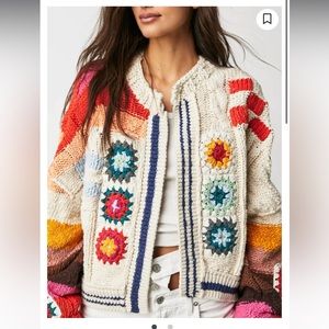 Free People clear skies oversized cardigan